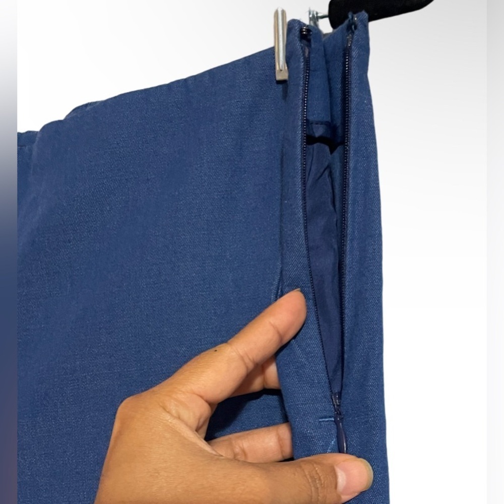 Ann Taylor pants women’s wide-leg color blue size 12 - Picture 3 of 7